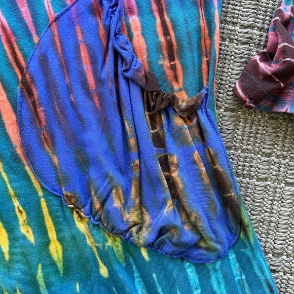 Imported Tie Dye Boho dress. Fits S/M Super comfy and cute! NWO tags. - Picture 3 of 9